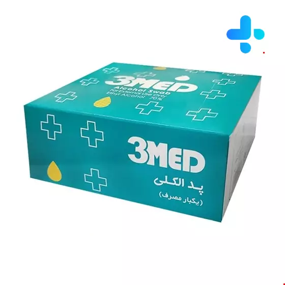3Med Alcohol Pad ethyl alchohol 70 % 100 pcs