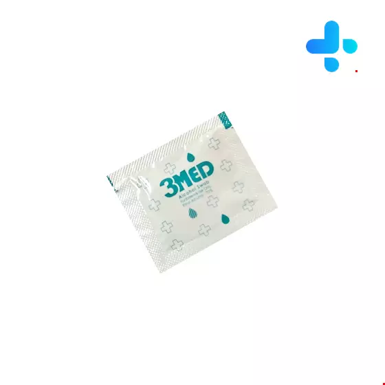 3Med Alcohol Pad ethyl alchohol 70 % 100 pcs