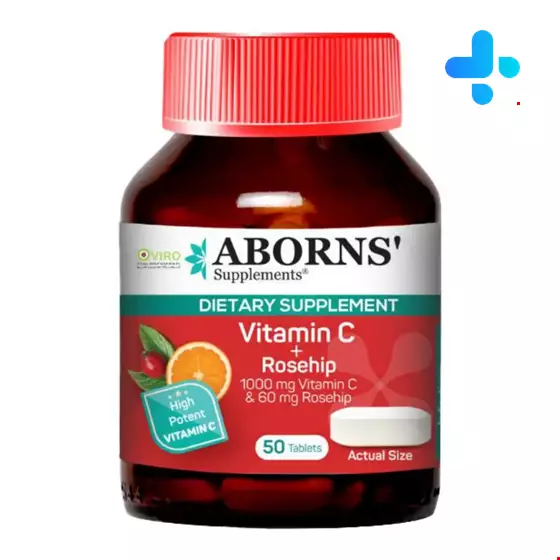 Aborns Vitamin ِC + Rosehip 50 Tablet