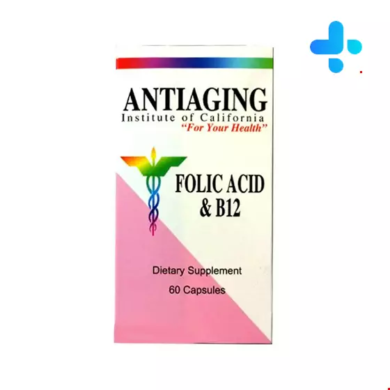 Antiaging Folic Acid and B12 60 Capsule