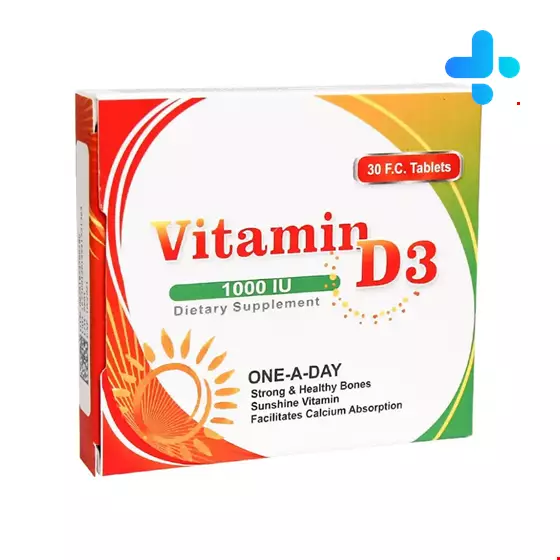 Aryansana Vitamin D3 1000 IU 30 Tablets