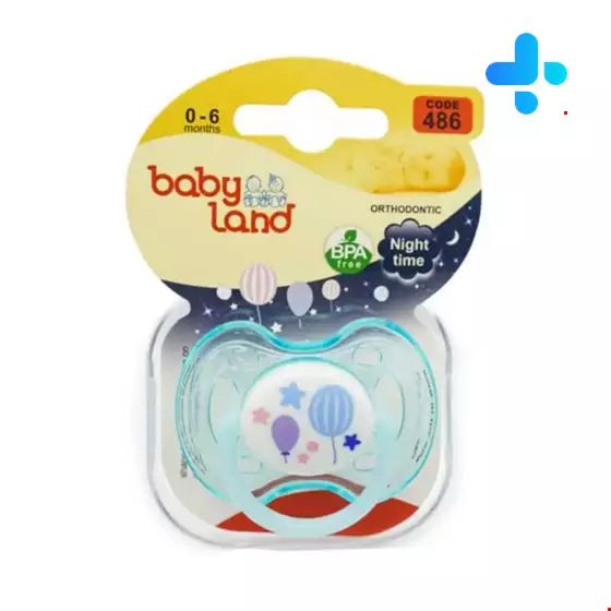 Baby Land Orthodontic Luminescent Pacifier 486