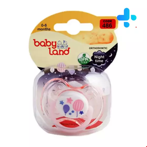 Baby Land Orthodontic Luminescent Pacifier 486