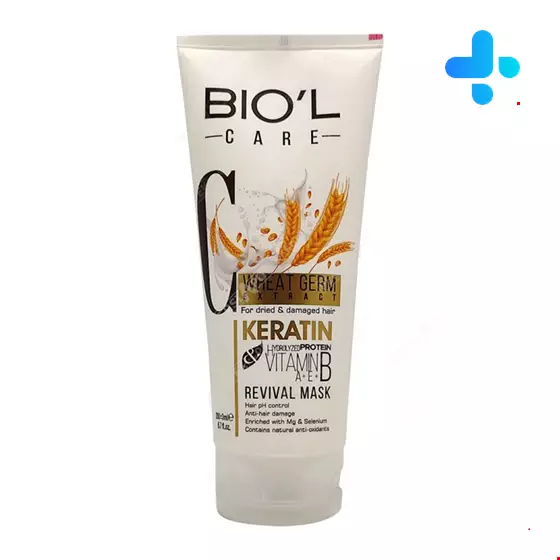 Biol Hair Mask Care Wheat Germ Extract Keratin for Dry and Damaged Hair 200 ml
