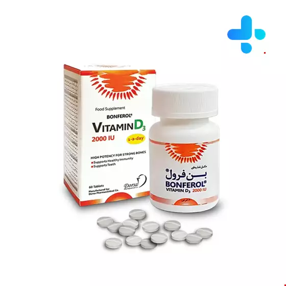 Dorsa Darou Vitamin D3 2000iu Bonferol 60 Tablets