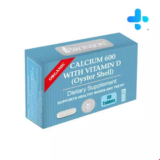 Calcium 6p0 with vitamin D oyster shell bronson