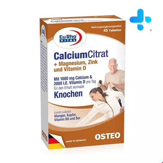 Calcium Citrate and Magnesium Zinc and Vitamin D EuRhovital 45 Tablet