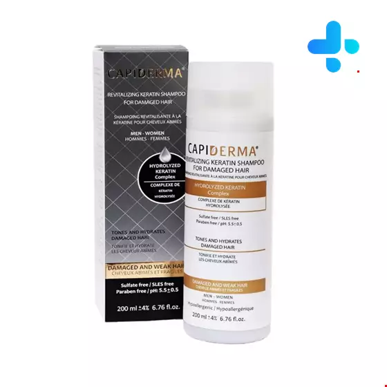 Capiderma Revitalizing keratin shampoo for damaged hair 200 ml