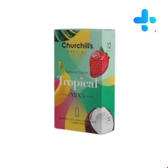 Churchills Tropical Exciting Mix3 Flavors Condom