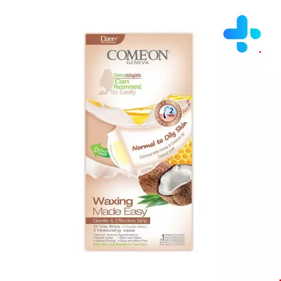 Comeon wax strips for normal to oily skin 12 pieces
