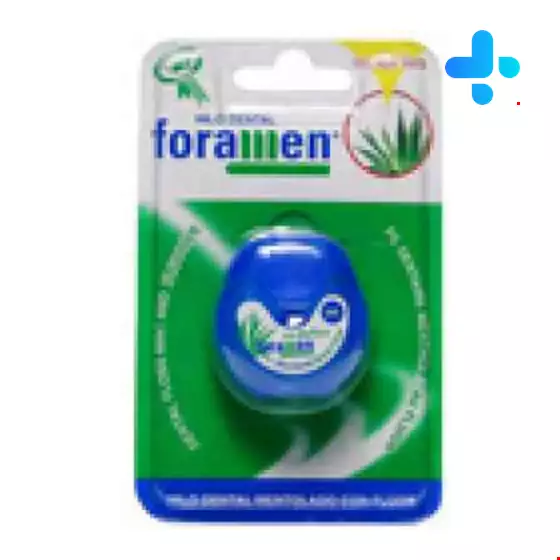 Dental floss with mirofilamen ts foramen