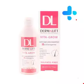Dermalift Vita-Grow Anti Hair Loss For Dry & Damaged Hair 200 ml Shampoo