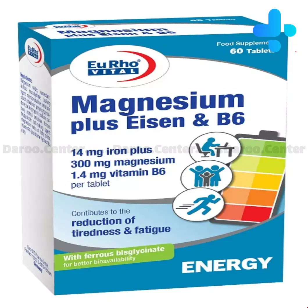 Eurho Vital Magnesium Plus Eisen And B6 60 Tabs