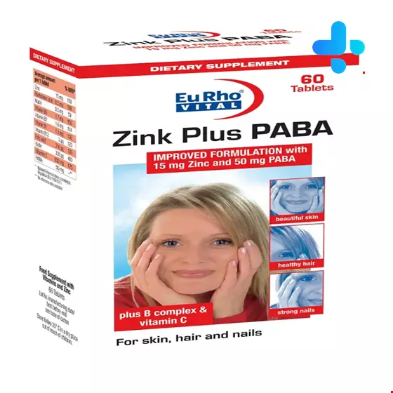 Eurho vital Zinc Plus PABA And B Komplex 60 Tabs