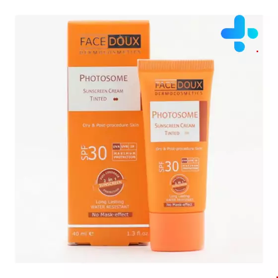 Face Doux Photosome Sunscreen Cream Tinted SPF30 For Dry Skin 40 Ml