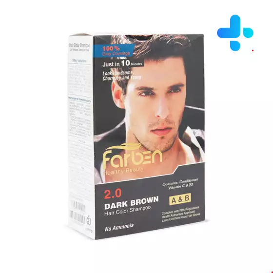 Farben Color Shampoo dark brown For Men 150ml