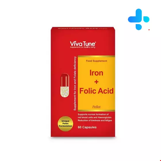 Iron Plus Folic Acid 60 Capsule VivaTune