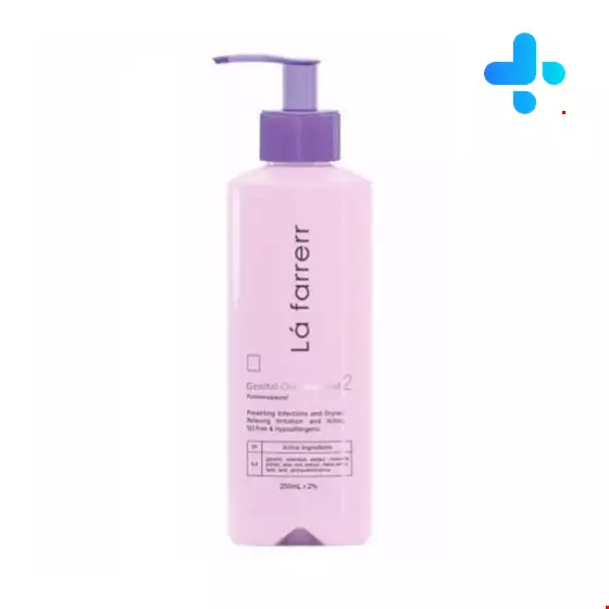 Lafarrerr Genital Cleansing Gel 2 Postmenopausal 250 ml