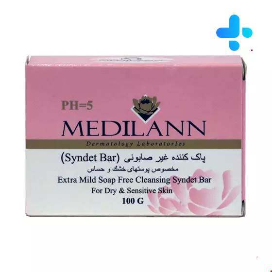 Medilann Soap Free Cleansing Syndet Bar For Dry & Sensitive Skin 100 Mg