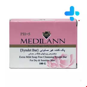 Medilann Soap Free Cleansing Syndet Bar For Dry & Sensitive Skin 100 Mg