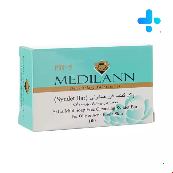 Medilann Soap Free Cleansing Syndet Bar For Oily & Acne Prone Skin 100 Mg