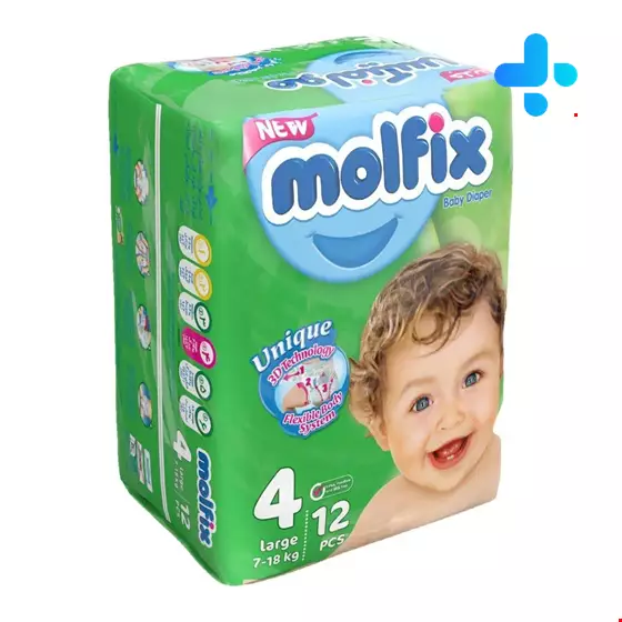Molfix baby 12 diapers 4 3D technology