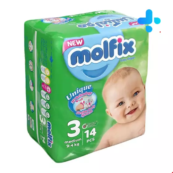 Molfix baby 14 diapers 3 with 3D technology