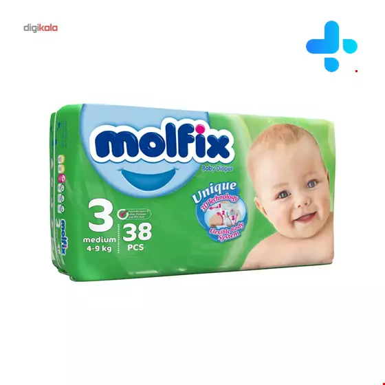 Molfix baby 38 diapers 3 with 3D technology