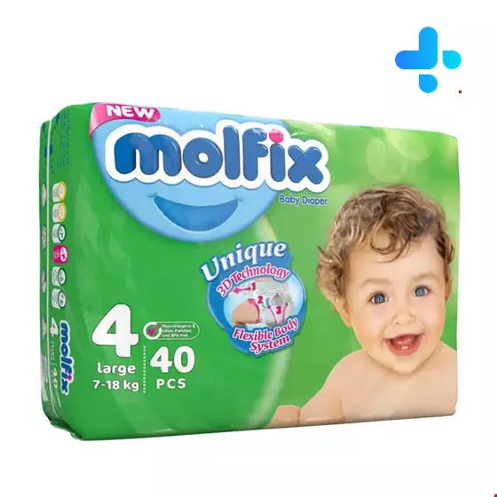 Molfix baby 40 diapers 4 3D technology