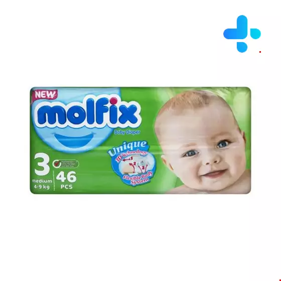 Molfix baby 46 diapers 3 with 3D technology