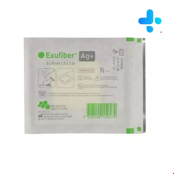 Molnlycke Exufiber Ag+ 5*5cm foam