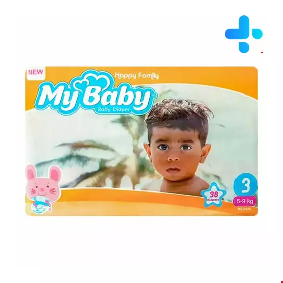 My Baby Size 3 Happy Family 38 diapers