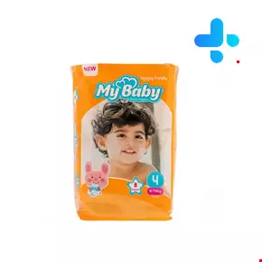 پوشک کامل سایز 4 نارنجی مای بی بی 8 عددی