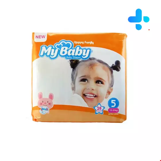 My Baby Size 5 Happy Family 28 diapers