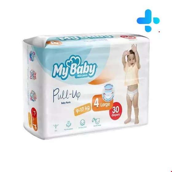 My baby pull up 30 diapers pack size 4