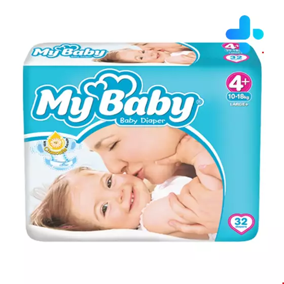 My baby size 4+ baby 32 diapers