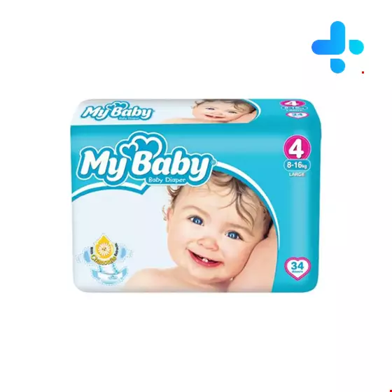 My baby size 4 baby 34 diapers