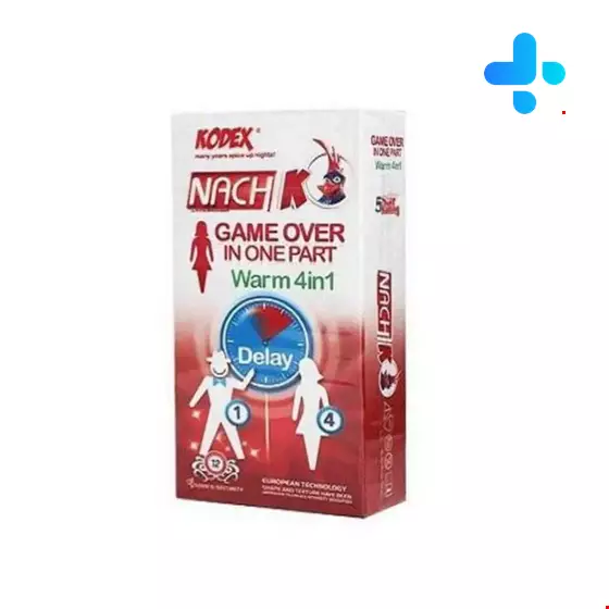 Nach Kodex Game Over Warm 4 in 1 Delay Condom 12 PCS