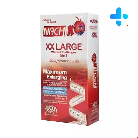 Nach Kodex XXL Warm Challenger 5 in 1 Delay Condom 12 PCS