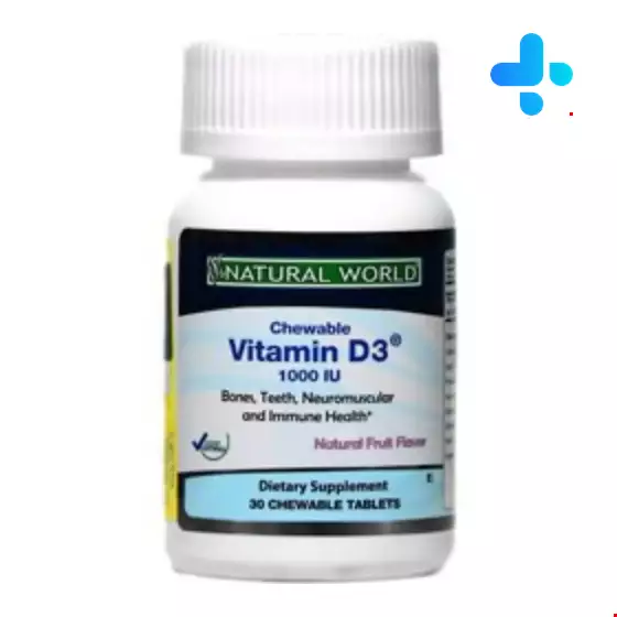 Natural World Vitamin D3 1000 IU 30 Tablet