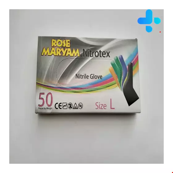 Nitrotex Gloves Saize L 50 Rose Maryam