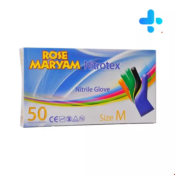 Nitrotex Gloves Saize M 50 Rose Maryam