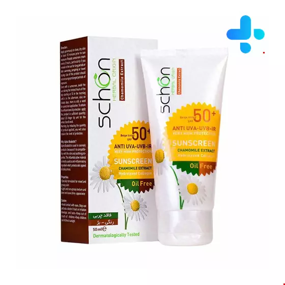 Schon Oil Free Sunscreen SPF50 Cream For Combination And Oily Skins 50ml