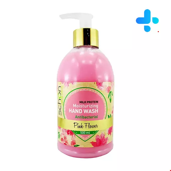 Schon Pink Flower Hand Wash Liquid For All Skin Types 500 ml