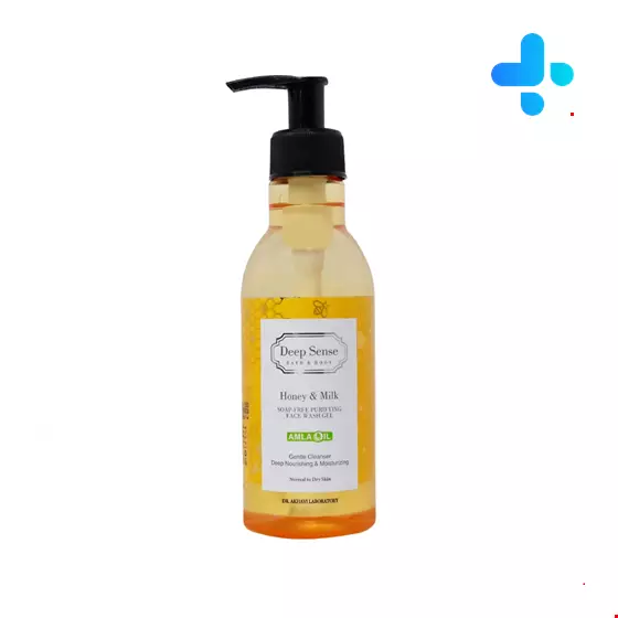  Deep Sense Honey & Milk Face Wash Gel Suitable for normal and dry skin 250 ml