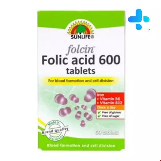 Sun Life Folcin Folic Acid 60 Tablet