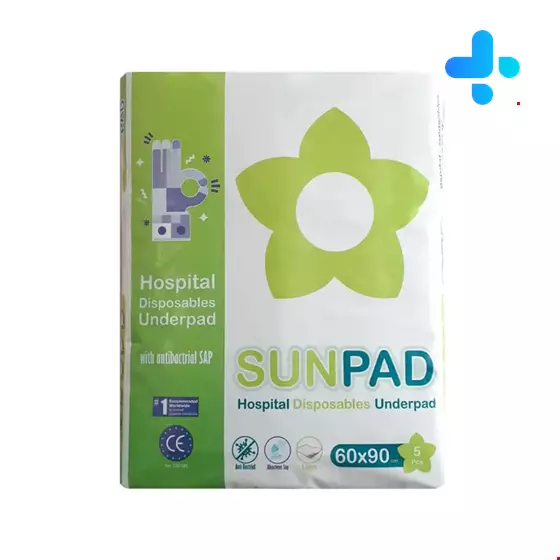 Sunpad Patient sanitary pad (Droshit) size 60 x 90 5 pieces