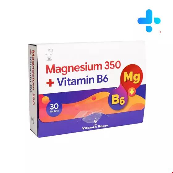 Vitaomin Huse Magnesium 350 Plus Vitamin B6 Tablet