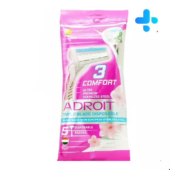 Adroit Three Edged Razors With Soap For Women Pack Of 5