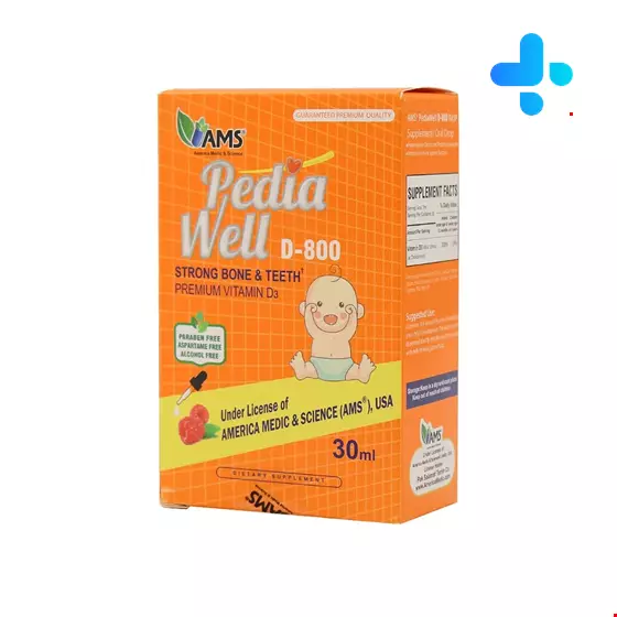 AMS Pedia Well D 800 IU Oral Drop 30 Ml